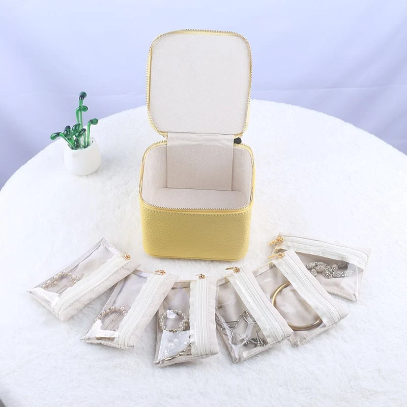 JewelVault™ | Tragbarer Schmuck-Organizer mit Reißverschlusstaschen