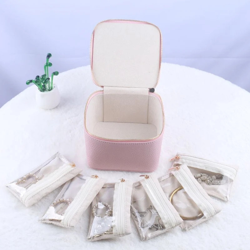 JewelVault™ | Tragbarer Schmuck-Organizer mit Reißverschlusstaschen