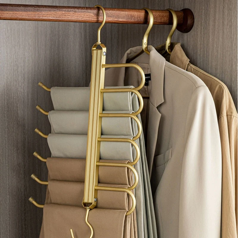 Gardudu™ | Platzsparender Aluminium-Hosenbügel für bis zu 6 Hosen