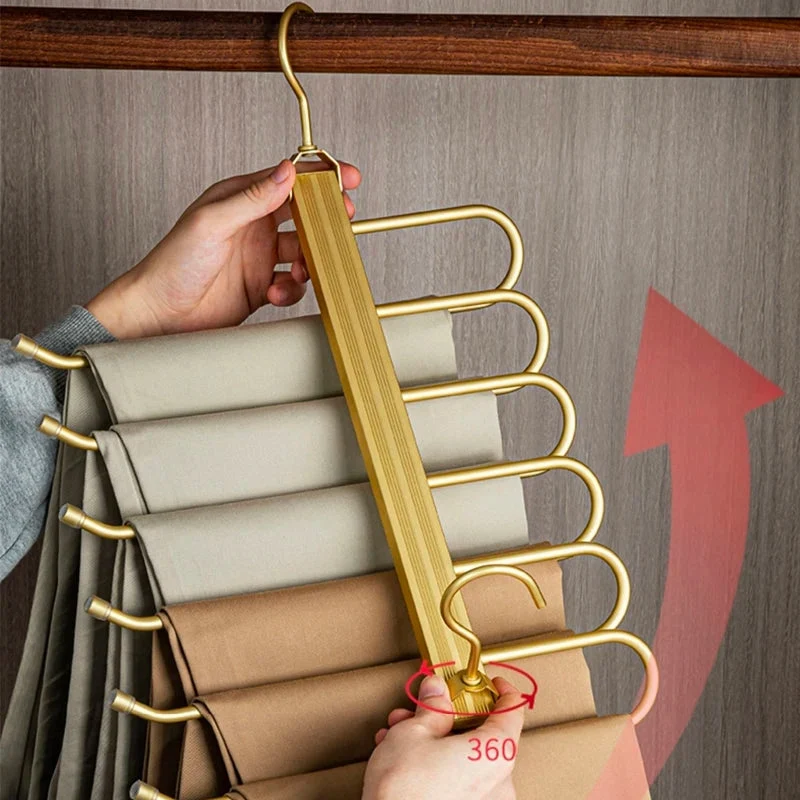 Gardudu™ | Platzsparender Aluminium-Hosenbügel für bis zu 6 Hosen