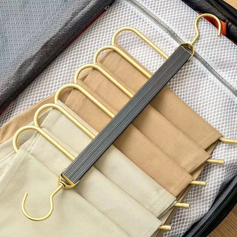Gardudu™ | Platzsparender Aluminium-Hosenbügel für bis zu 6 Hosen