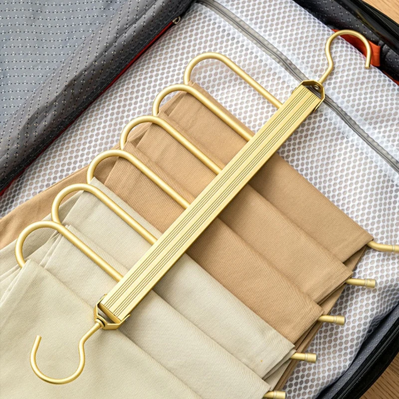 Gardudu™ | Platzsparender Aluminium-Hosenbügel für bis zu 6 Hosen