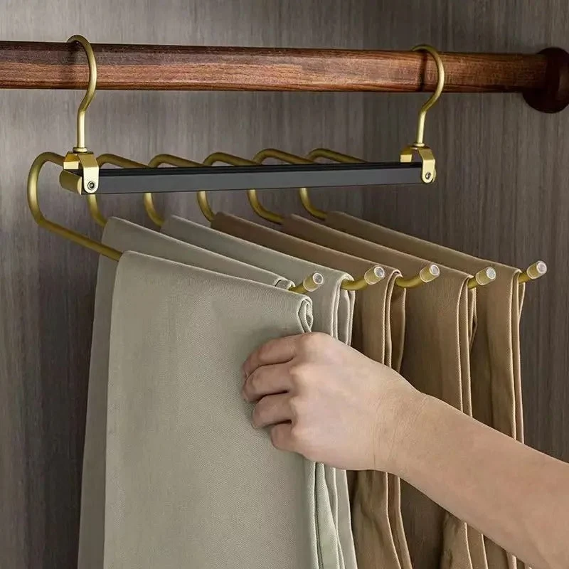 Gardudu™ | Platzsparender Aluminium-Hosenbügel für bis zu 6 Hosen