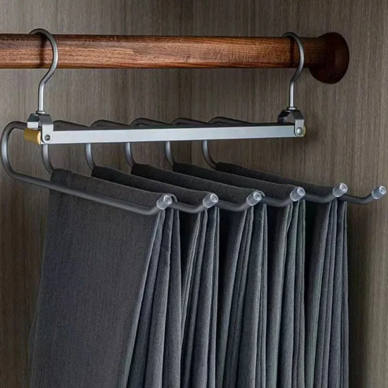 Gardudu™ | Platzsparender Aluminium-Hosenbügel für bis zu 6 Hosen