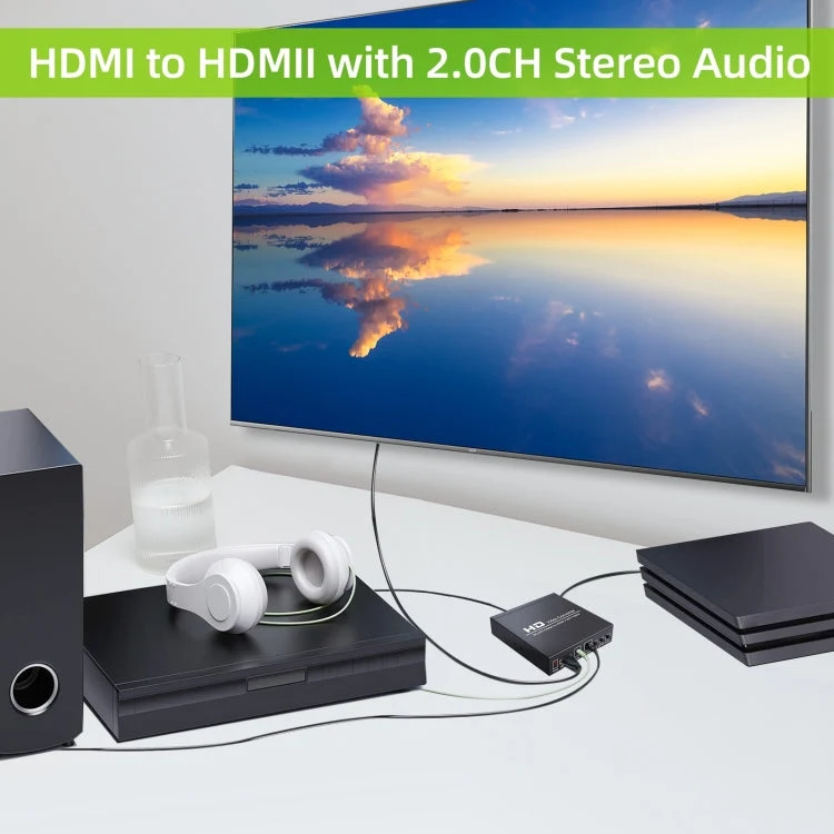 Skanto | NEWKENG NK-8S SCART + HDMI zu HDMI 720P / 1080P HD Video Konverter Adapter Scaler Box