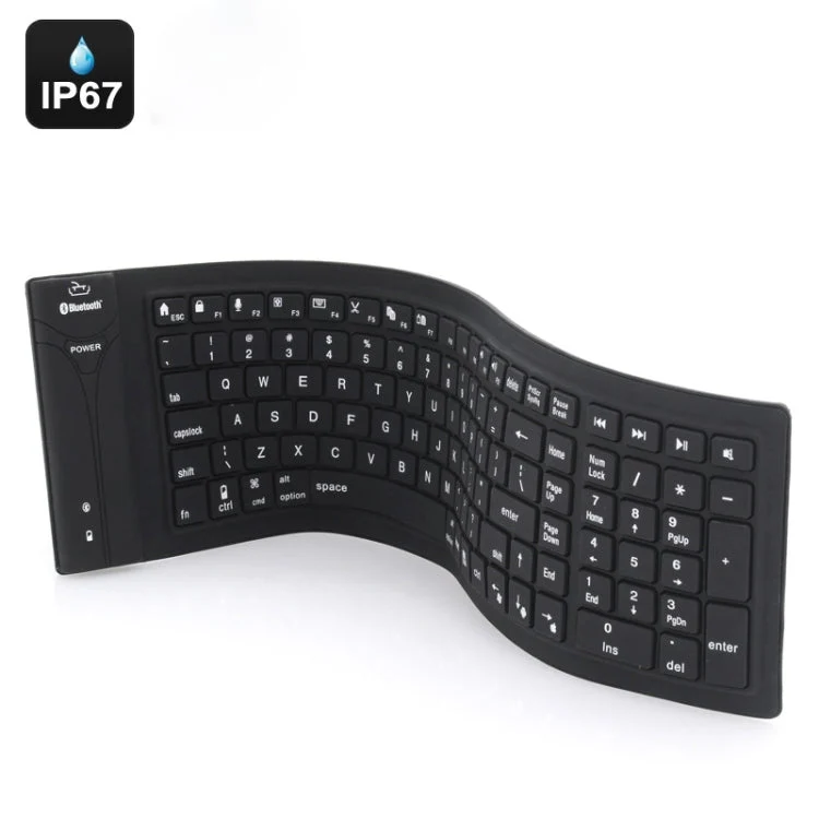 Skanto | JA-11 108-Tasten faltbare Silikon-Bluetooth-Tastatur