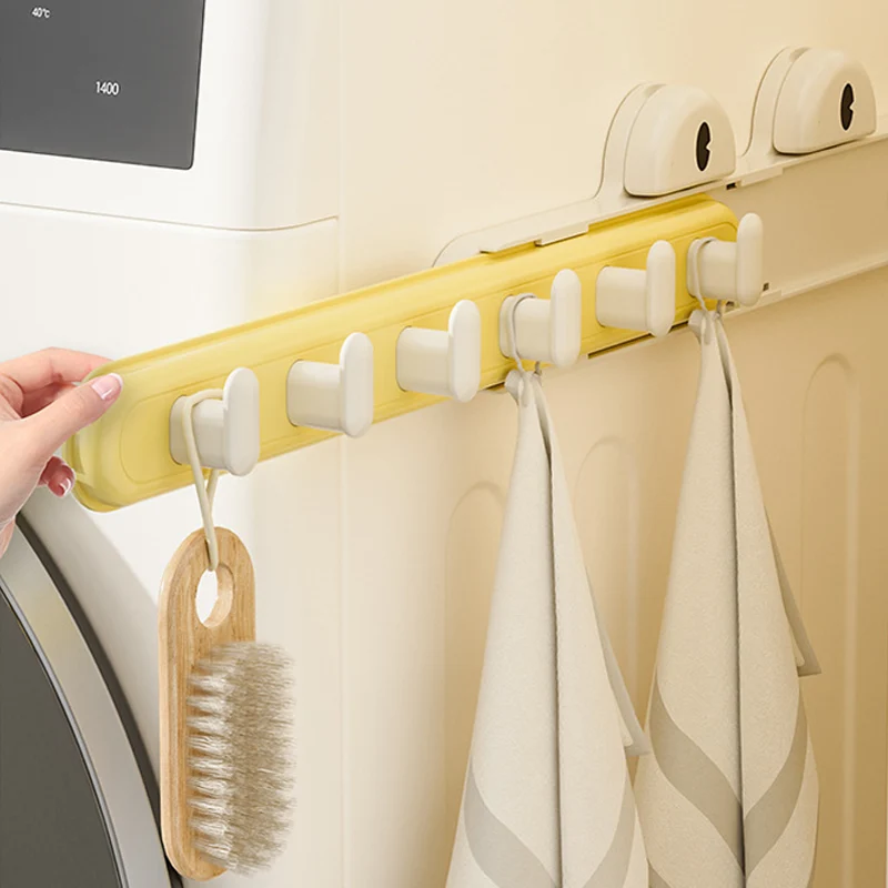 StikMate™ | Ausziehbare Saugnapf-Hakenleiste mit 6 Haken