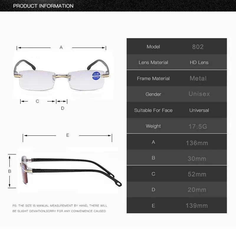 Skanto | Lesebrille mit hoher Härte, Anti-Blau, progressiver Fern- und Nahbereich, Dual-Use