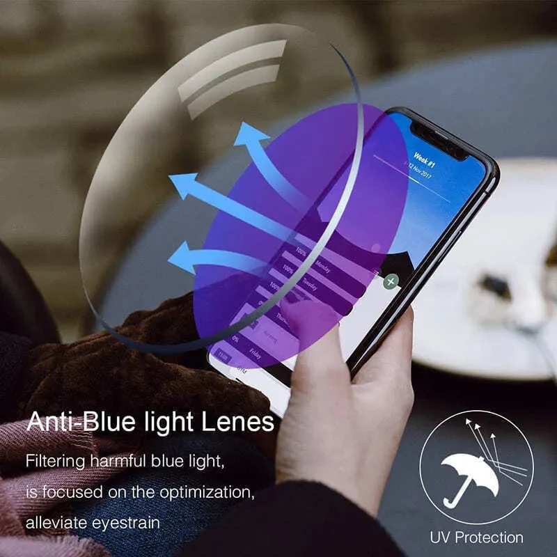 Skanto | Lesebrille mit hoher Härte, Anti-Blau, progressiver Fern- und Nahbereich, Dual-Use