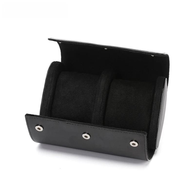 Skanto | Vintage Leder Uhrenbox mit 3 Fächern für Herren auf Reisen