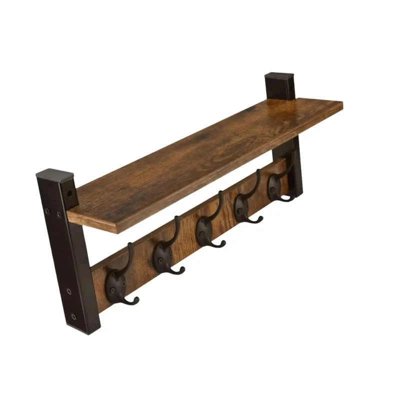 WallNest™ | Wandgarderobe mit Haken & praktischem Ablageregal