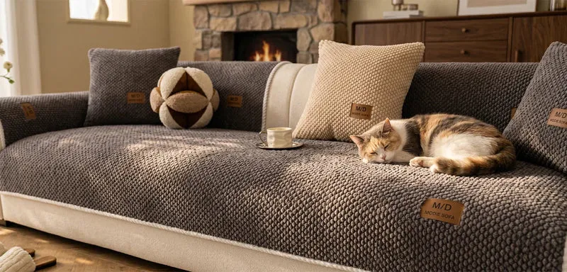 ComfortGuard™ | Ultraweicher Anti-Rutsch Sofabezug für Haustierhaushalte