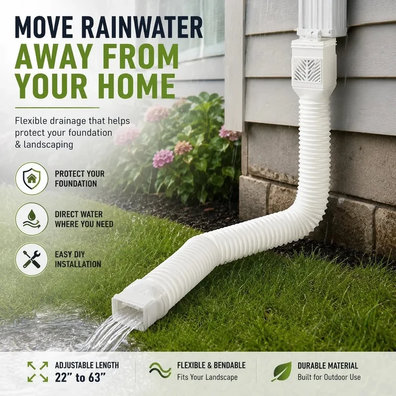FlexFlow™ | Flexibler Fallrohrverlängerer mit Schmutzfilter