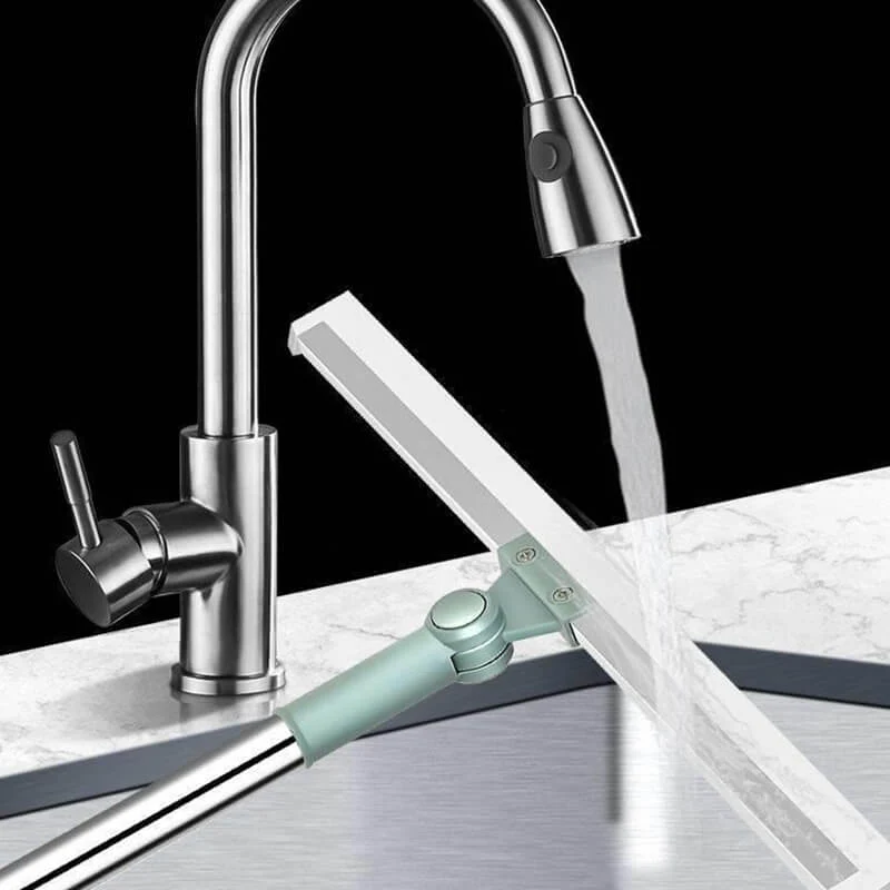 SweepFlex™ | Ausziehbarer Silikon-Bodenwischer mit 180° Drehkopf