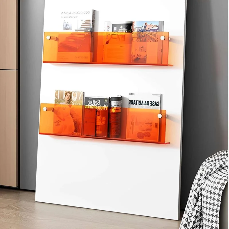 AcrylEdge™ | Schwebendes Wandregal für Bücher & Magazine