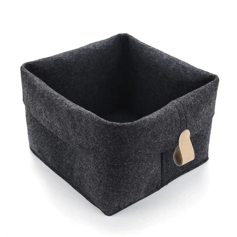 Feltora™ | Stilvolle Filz-Aufbewahrungsbox mit Deckel & Ledergriff