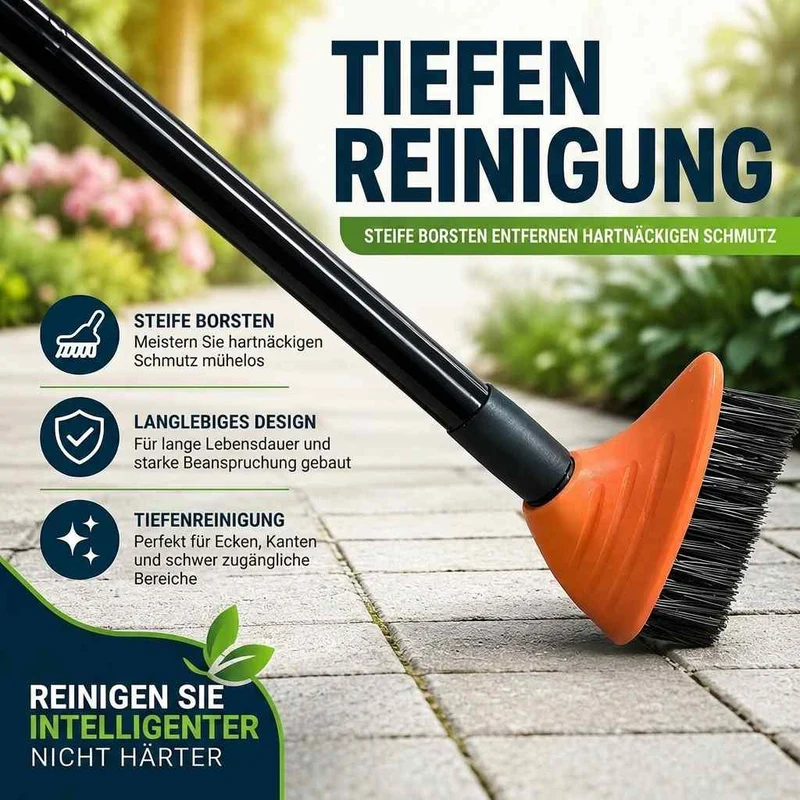 GroutPro™ | Fugenbürste 3-in-1 mit Teleskopstiel