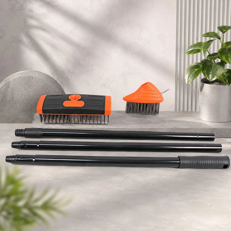 GroutPro™ | Fugenbürste 3-in-1 mit Teleskopstiel