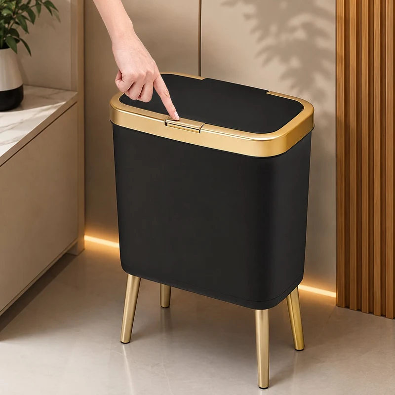 CleanBin™ | Mülleimer 15L mit Klappdeckel, geruchsdicht