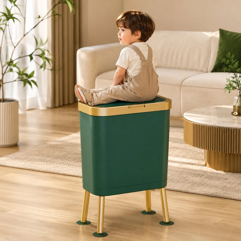 CleanBin™ | Mülleimer 15L mit Klappdeckel, geruchsdicht