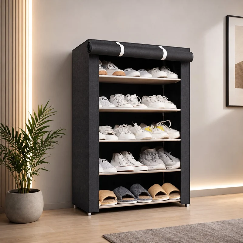 ShoeVault™ | Schuhschrank mit Staubschutz