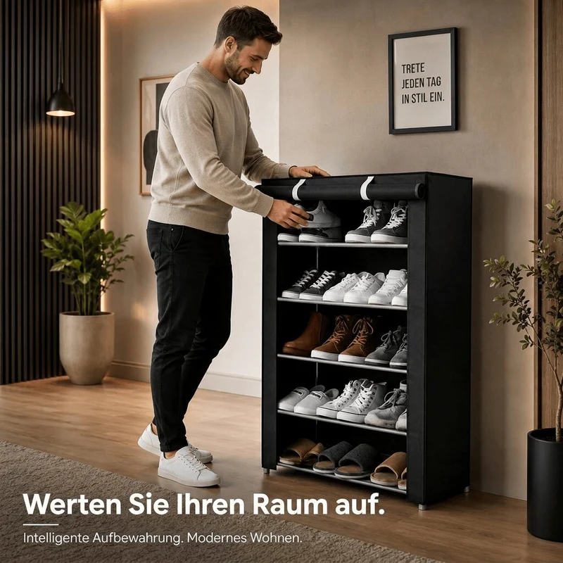 ShoeVault™ | Schuhschrank mit Staubschutz
