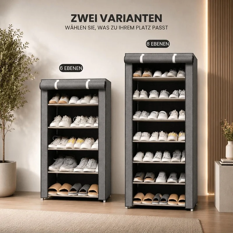 ShoeVault™ | Schuhschrank mit Staubschutz