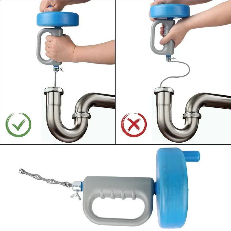 PipeClear™ | 5 m Rohrreinigungsspirale aus Kohlenstoffstahl