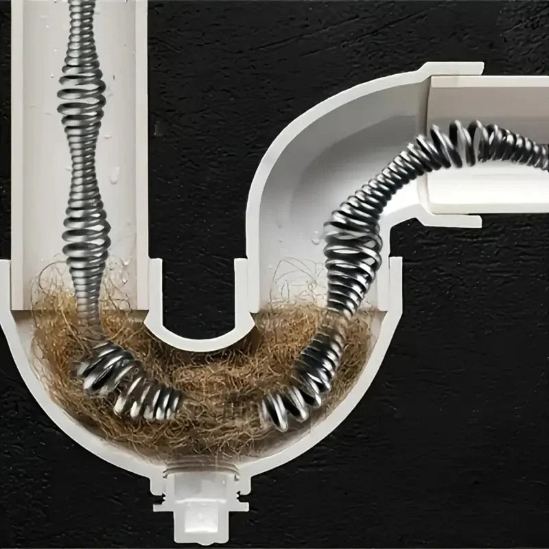 PipeClear™ | 5 m Rohrreinigungsspirale aus Kohlenstoffstahl
