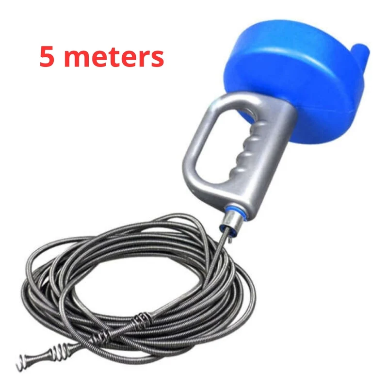 PipeClear™ | 5 m Rohrreinigungsspirale aus Kohlenstoffstahl