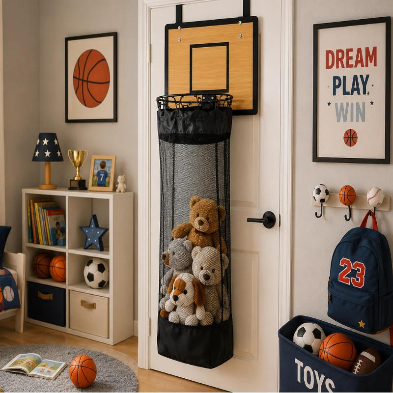 DunkAway™ | Hängender Aufbewahrungsorganizer im Basketball-Design