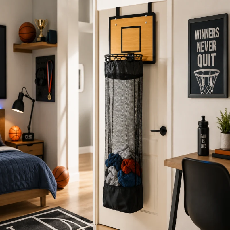 DunkAway™ | Hängender Aufbewahrungsorganizer im Basketball-Design