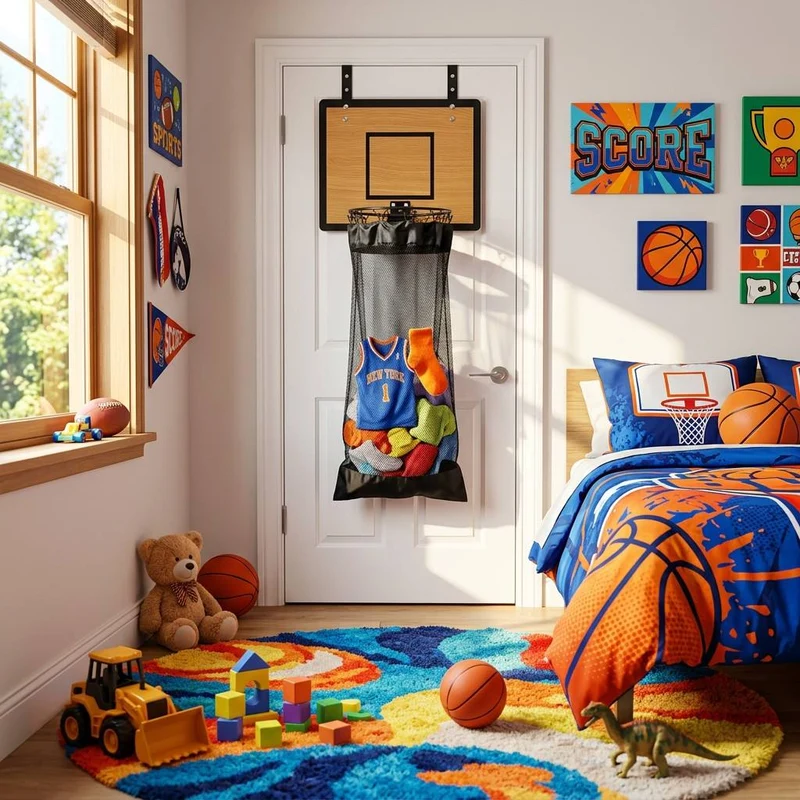 DunkAway™ | Hängender Aufbewahrungsorganizer im Basketball-Design