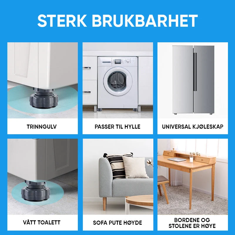 SilentBase™ | Höhenverstellbare Antivibrationsfüße für Waschmaschinen