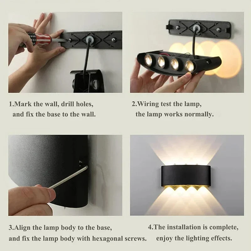 Skanto | Moderne Beleuchtung, Innen- oder Außenbereich: Die vielseitige LED-Wandlampe