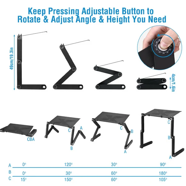Skanto | 360° Ergonomischer Laptop-Ständer – FlexStand