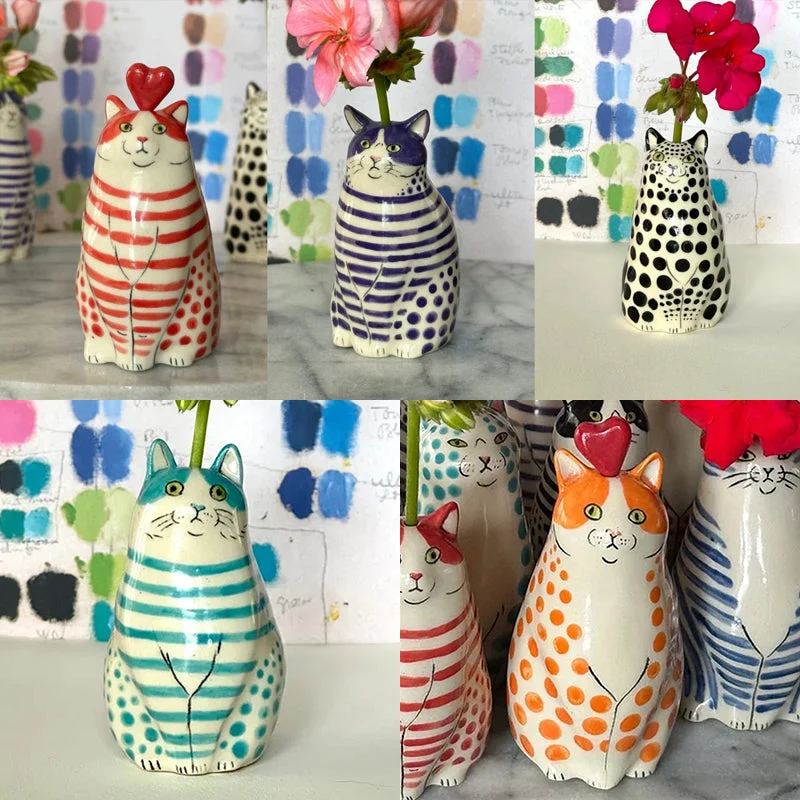 Skanto | Gepunktete Katzenvase