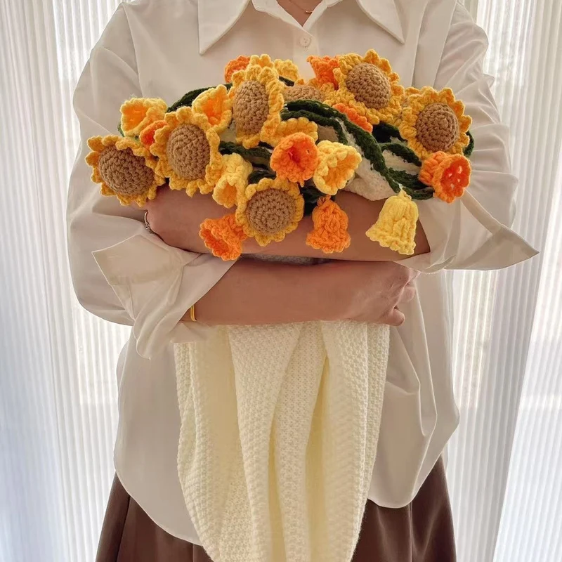 CozyLily™ | Handgefertigte Häkeldecke mit Maiglöckchen-Design