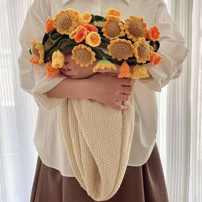 CozyLily™ | Handgefertigte Häkeldecke mit Maiglöckchen-Design