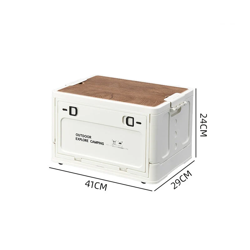 PackNest™ | Faltbare 30L Aufbewahrungsbox mit Holzdeckel