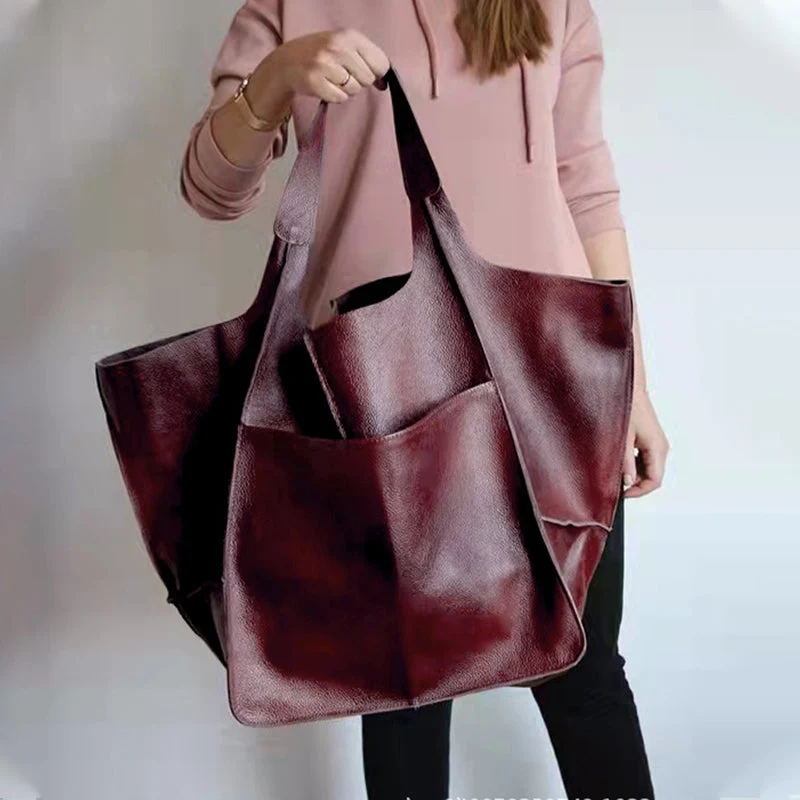 Skanto | Übergroße Wochenend-Ledertasche