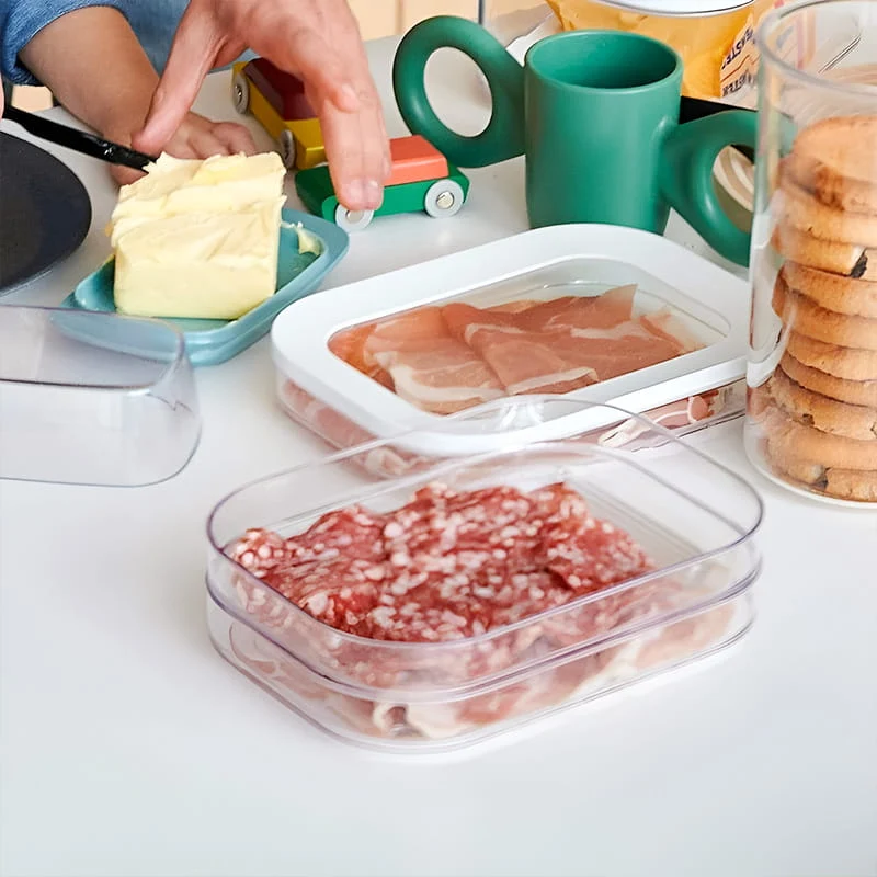 FreshStack™ | Stapelbare Kühlschrank-Aufbewahrungsbox mit Deckel