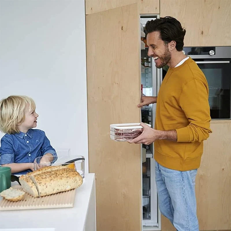 FreshStack™ | Stapelbare Kühlschrank-Aufbewahrungsbox mit Deckel