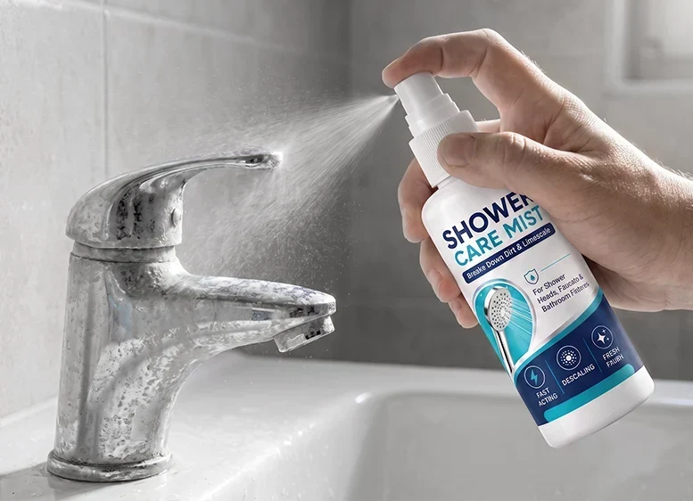AquaClear™ | Kalkentferner-Spray für Badezimmerarmaturen