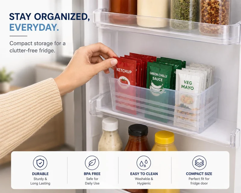 2+3 GRATIS | FridgeNest™ | 5er-Set Kühlschrank-Organizer für mehr Ordnung