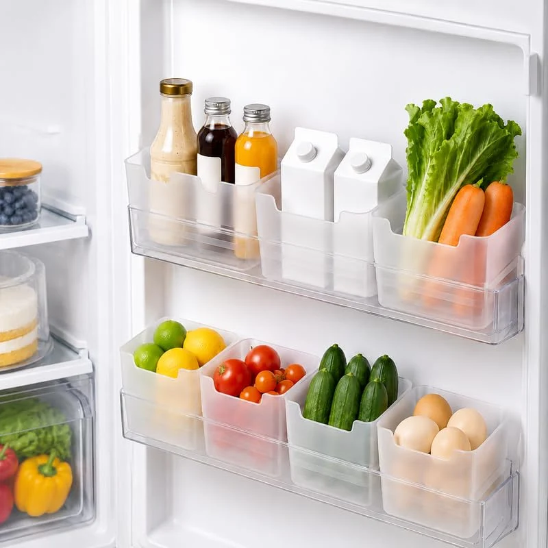 2+3 GRATIS | FridgeNest™ | 5er-Set Kühlschrank-Organizer für mehr Ordnung