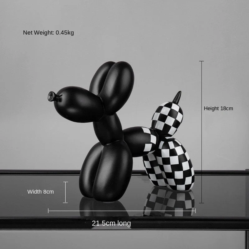 Skanto | Schwarz-weißer Ballonhund