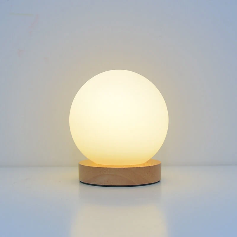 Skanto | Moderne minimalistische runde USB-wiederaufladbare LED-Nachtlicht-Tischlampe