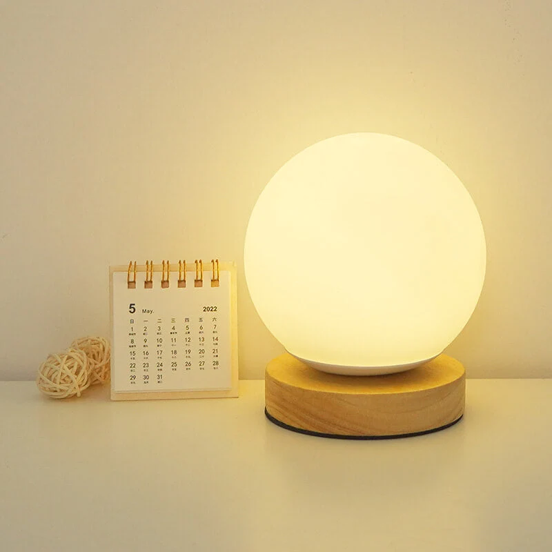 Skanto | Moderne minimalistische runde USB-wiederaufladbare LED-Nachtlicht-Tischlampe