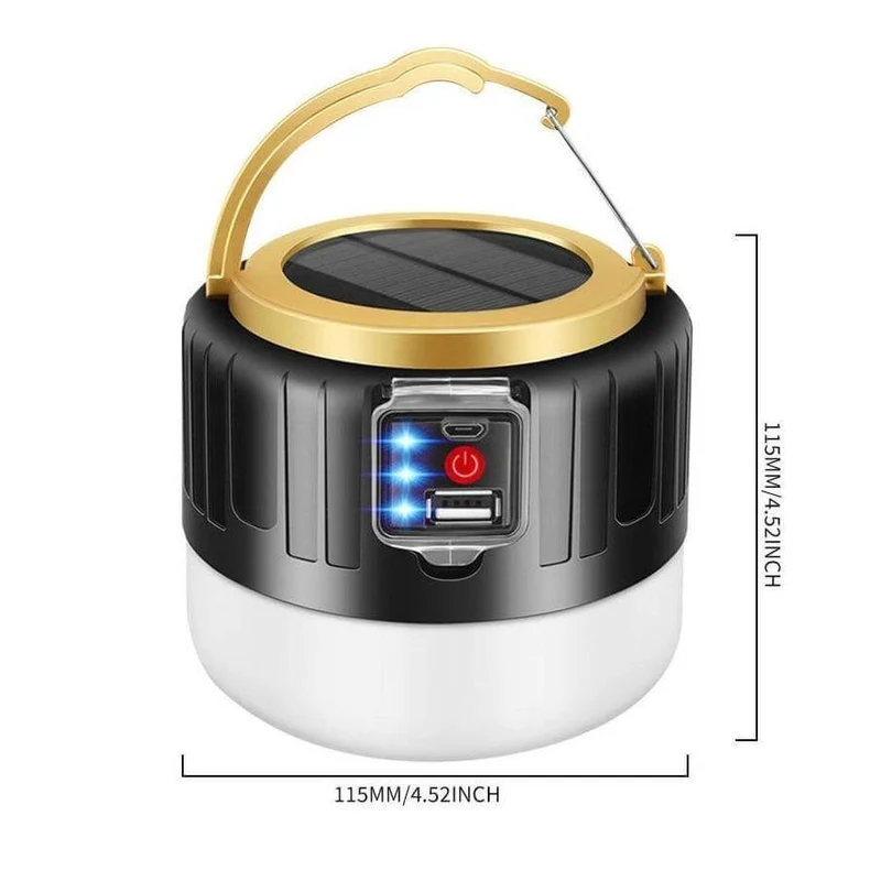 Skanto | Wetterfeste Solar Wiederaufladbare Camping LED-Lampe